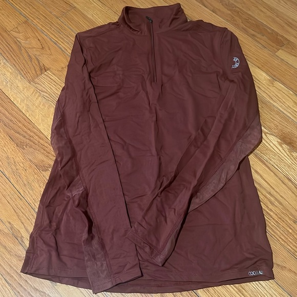 Dover Saddlery Tops - Maroon/Brown Dover Saddlery Cool Blast Shirt